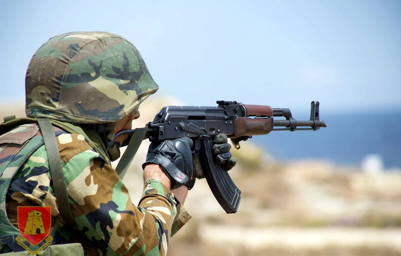 Фото обои оружие, солдат, Armed Forces of Malta