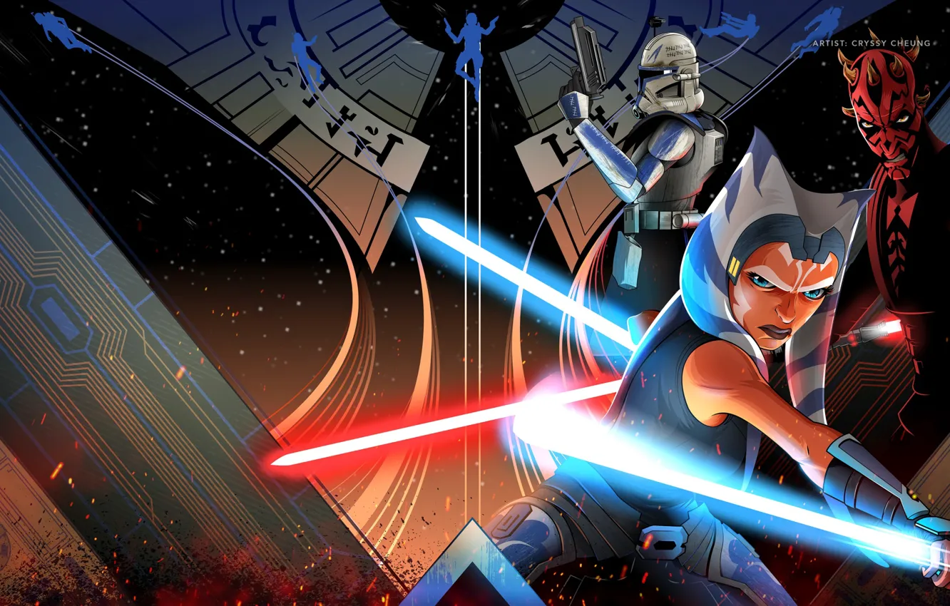 Фото обои Star Wars, Звездные войны, Disney, art, 7 сезон, Рекс, Войны клонов, Rex