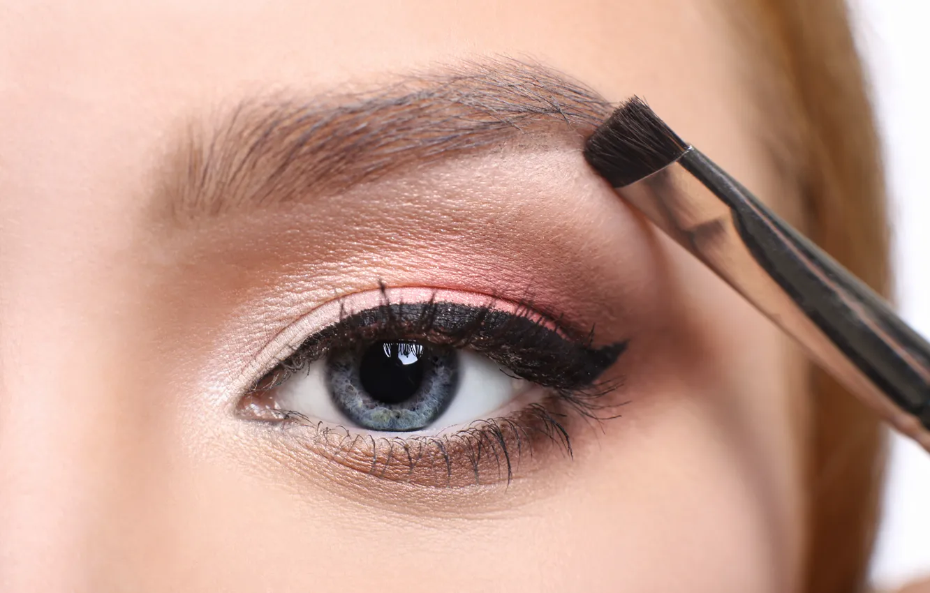 Фото обои eyes, blue eyes, make up