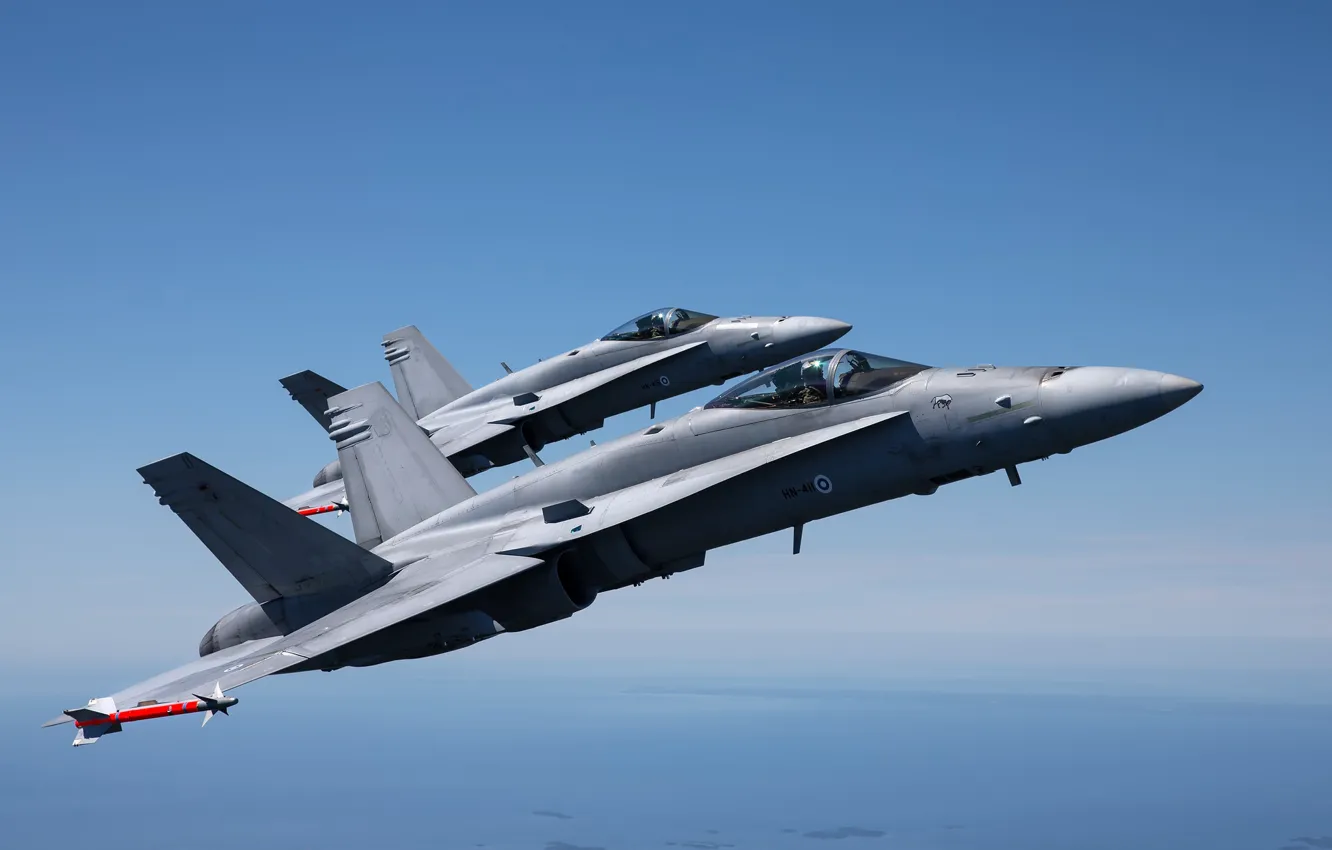 Фото обои истребитель-бомбардировщик, палубный, FA-18C