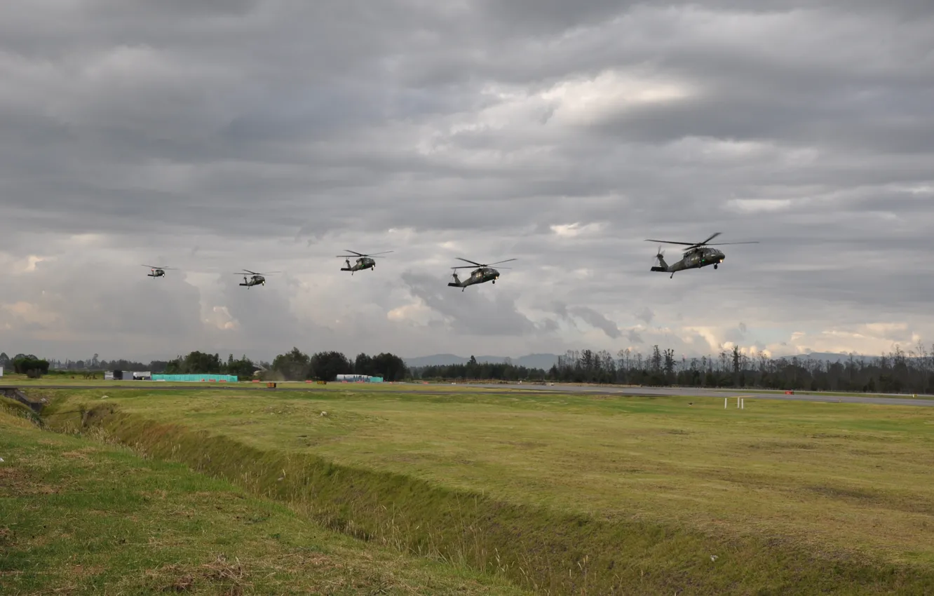 Фото обои вертолеты, аэродром, HH-60G, Pave Hawk