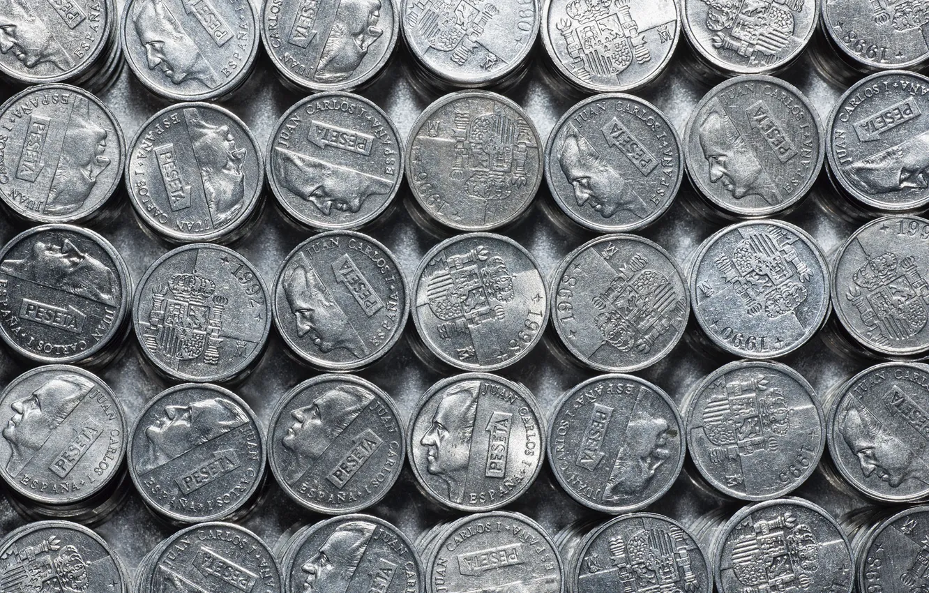 Фото обои silver, peseta, moneda