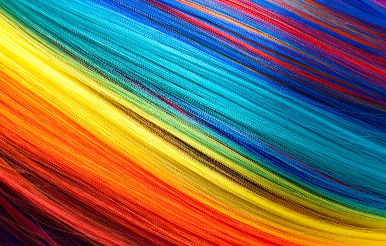 Фото обои волосы, радуга, colors, colorful, rainbow, texture, hair