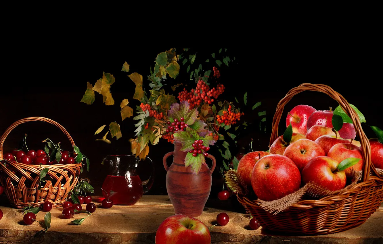 фото яблоки с цветами