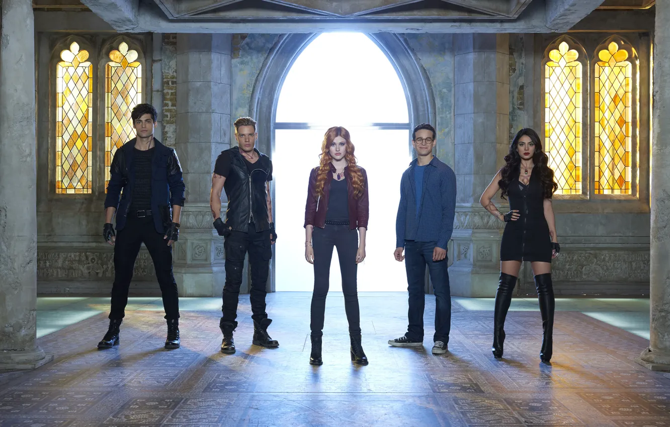 Фото обои взгляд, актёры, сериал, Фильмы, институт, Shadowhunters, Сумеречные охотники