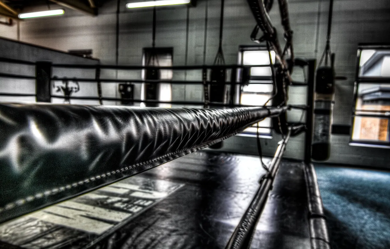 Фото обои Ring, Boxing, Gym
