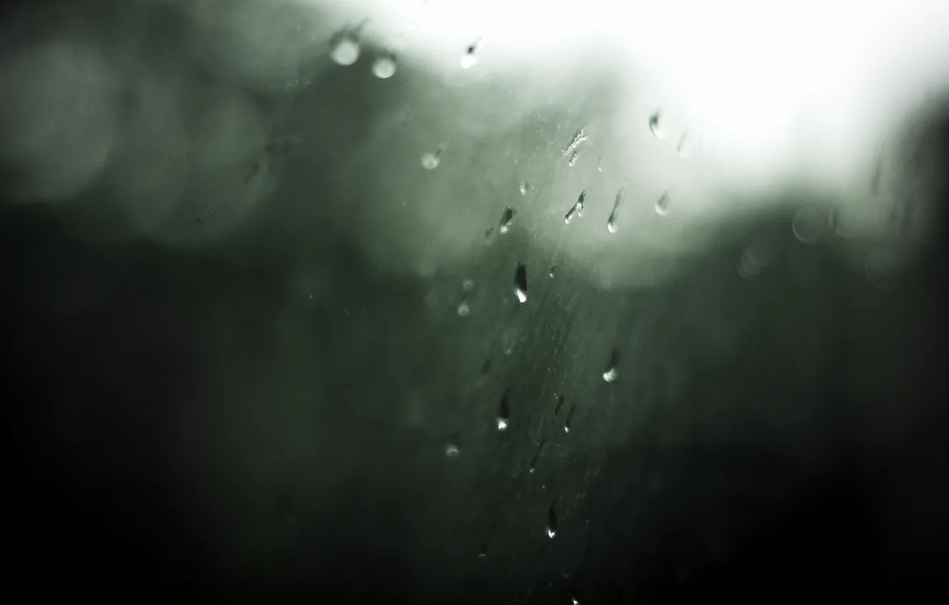 Фото обои капли, природа, дождь, минимализм, окно, погода, боке