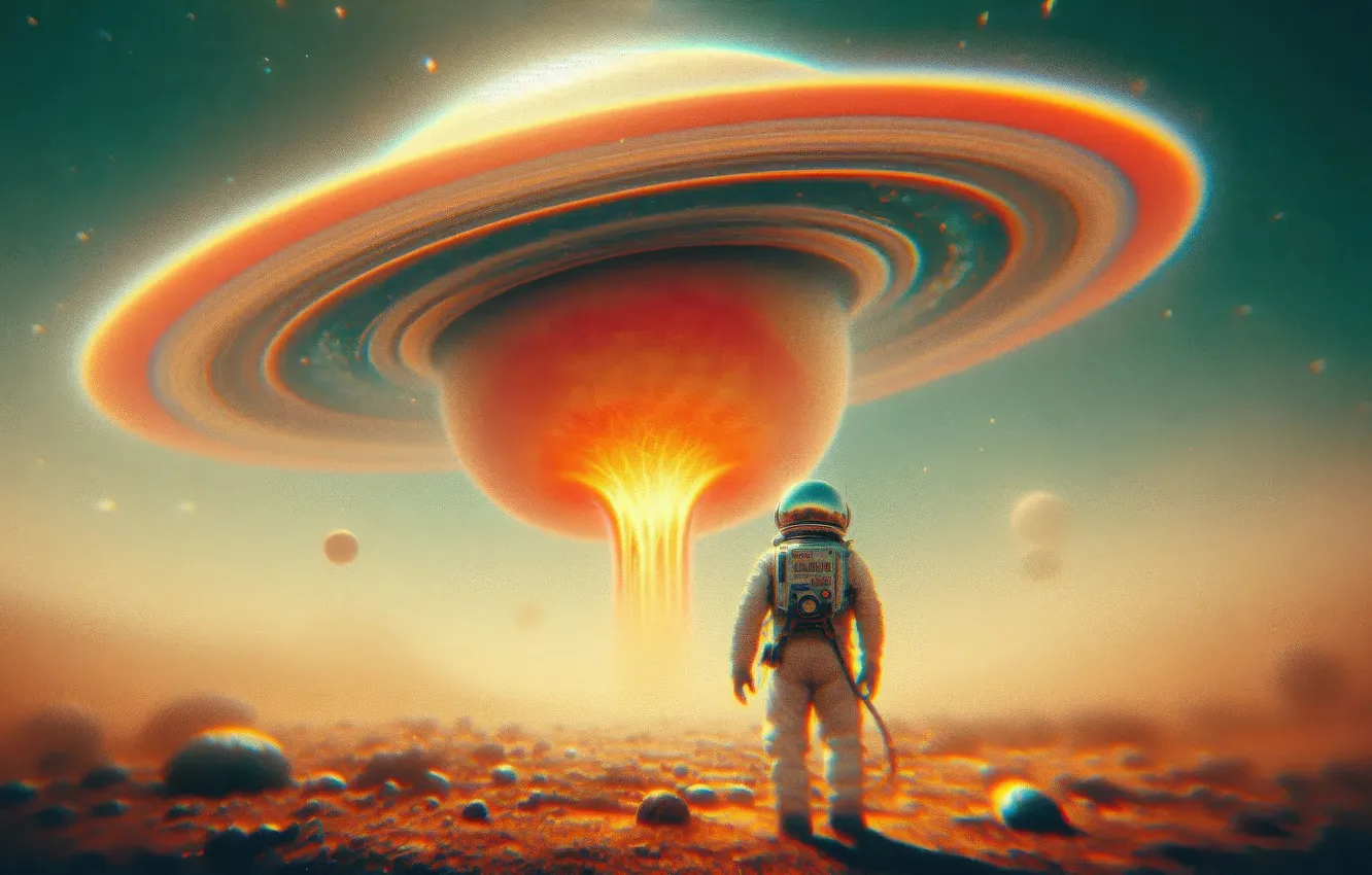 Фото обои vision, cosmic, astronaut