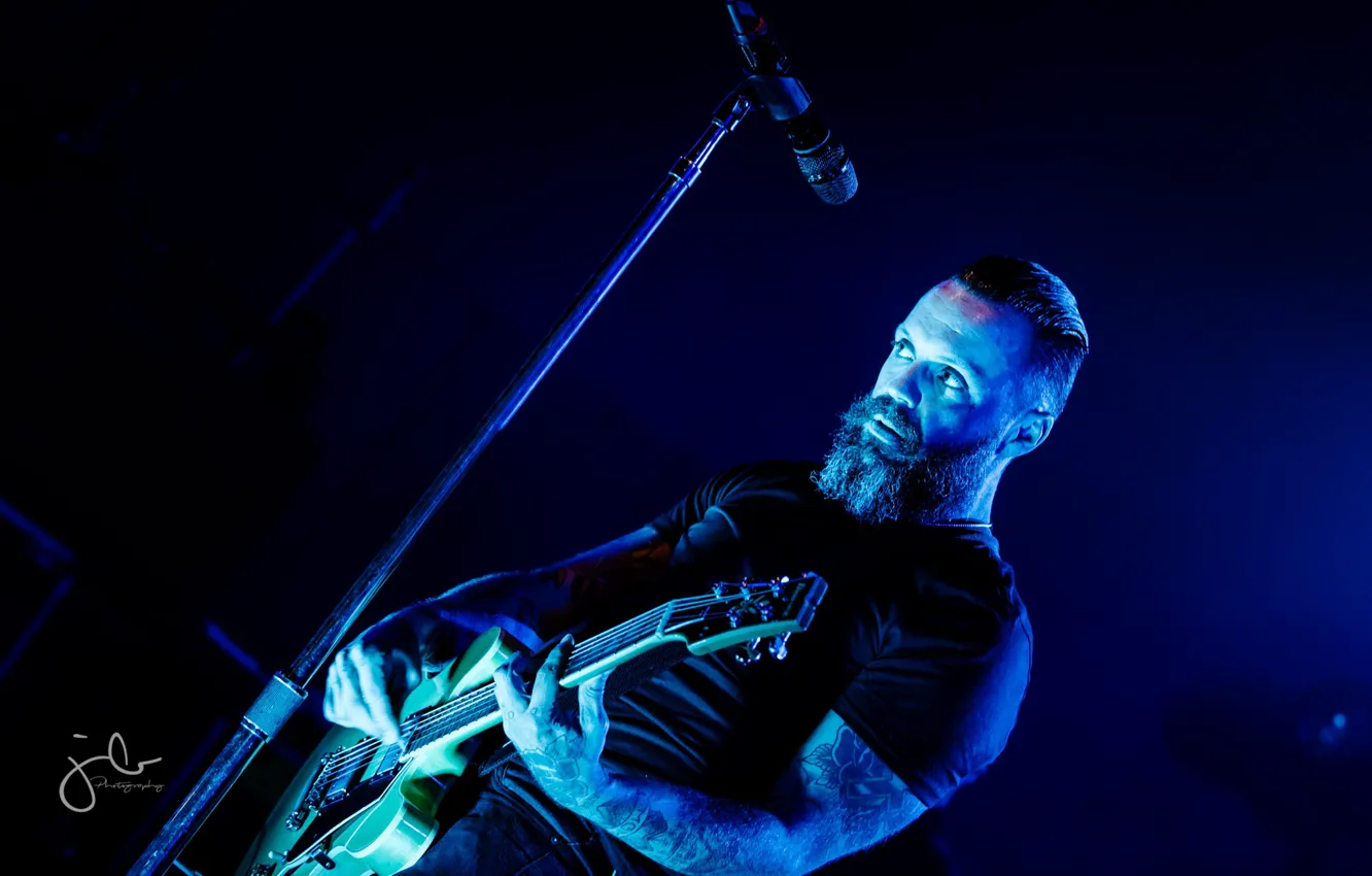 Фото обои гитара, концерт, Justin Furstenfeld, Blue October