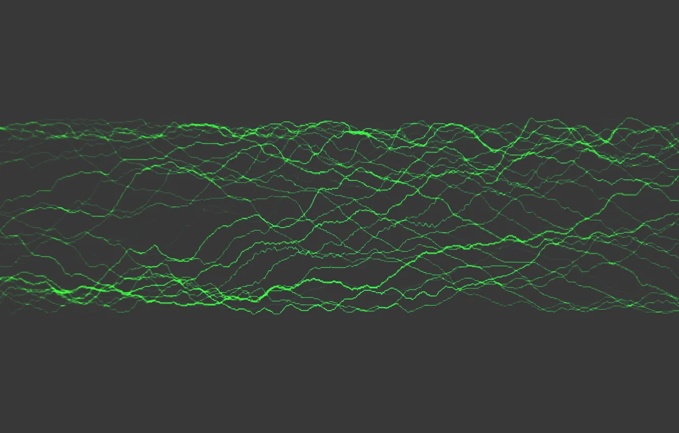 Фото обои Music, Green, Black, Minimalism, Waves, Wave, Visualization