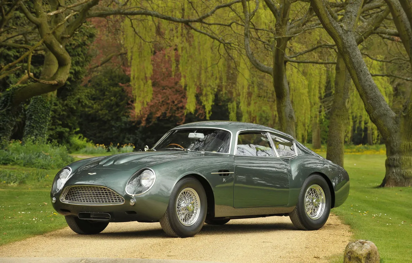 Фото обои Aston Martin, Green, DB4 GT Zagato