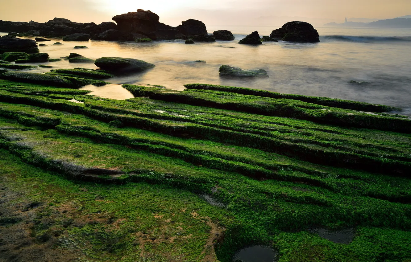 Фото обои море, пейзаж, природа, берег
