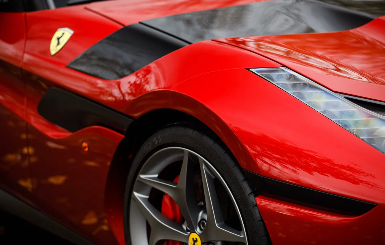Фото обои Ferrari, close-up, SP30, Ferrari SP30