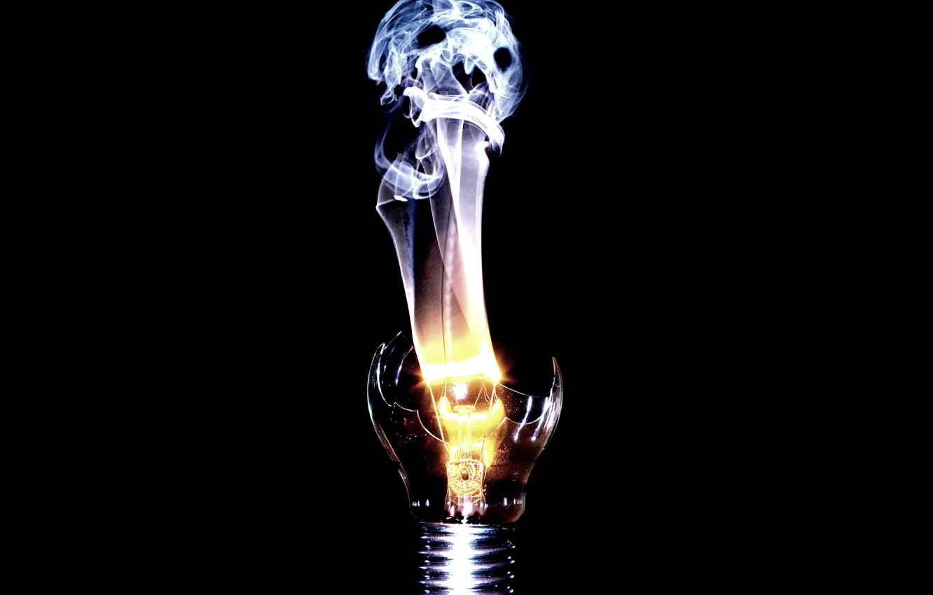 Фото обои лампочка, дух, спираль