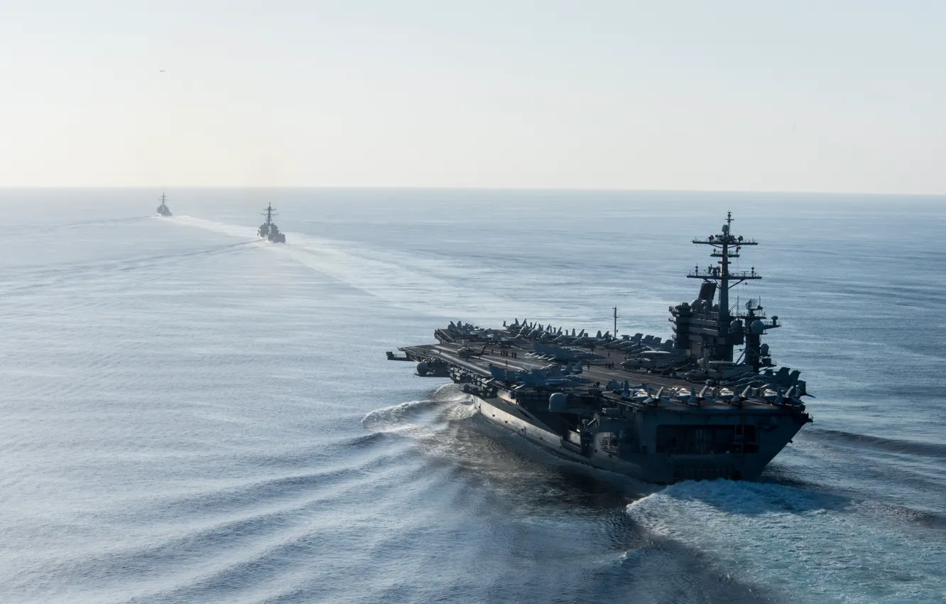 Фото обои оружие, армия, флот, Theodore Roosevelt, Carrier Strike Group