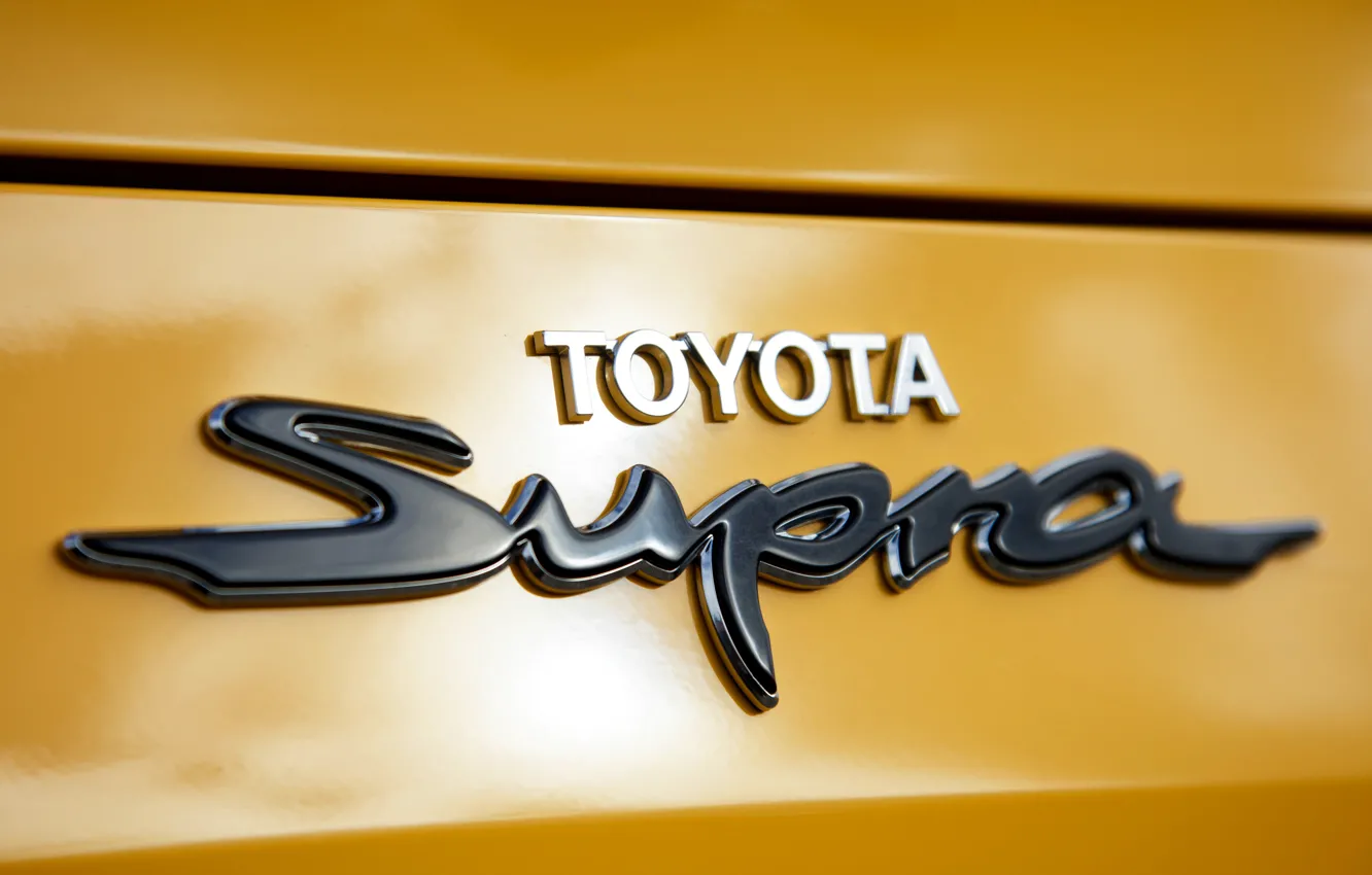 Фото обои надпись, Toyota, Supra, 2019, A90