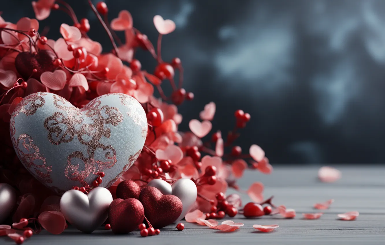 Фото обои любовь, цветы, подарок, романтика, сердце, розы, love, happy