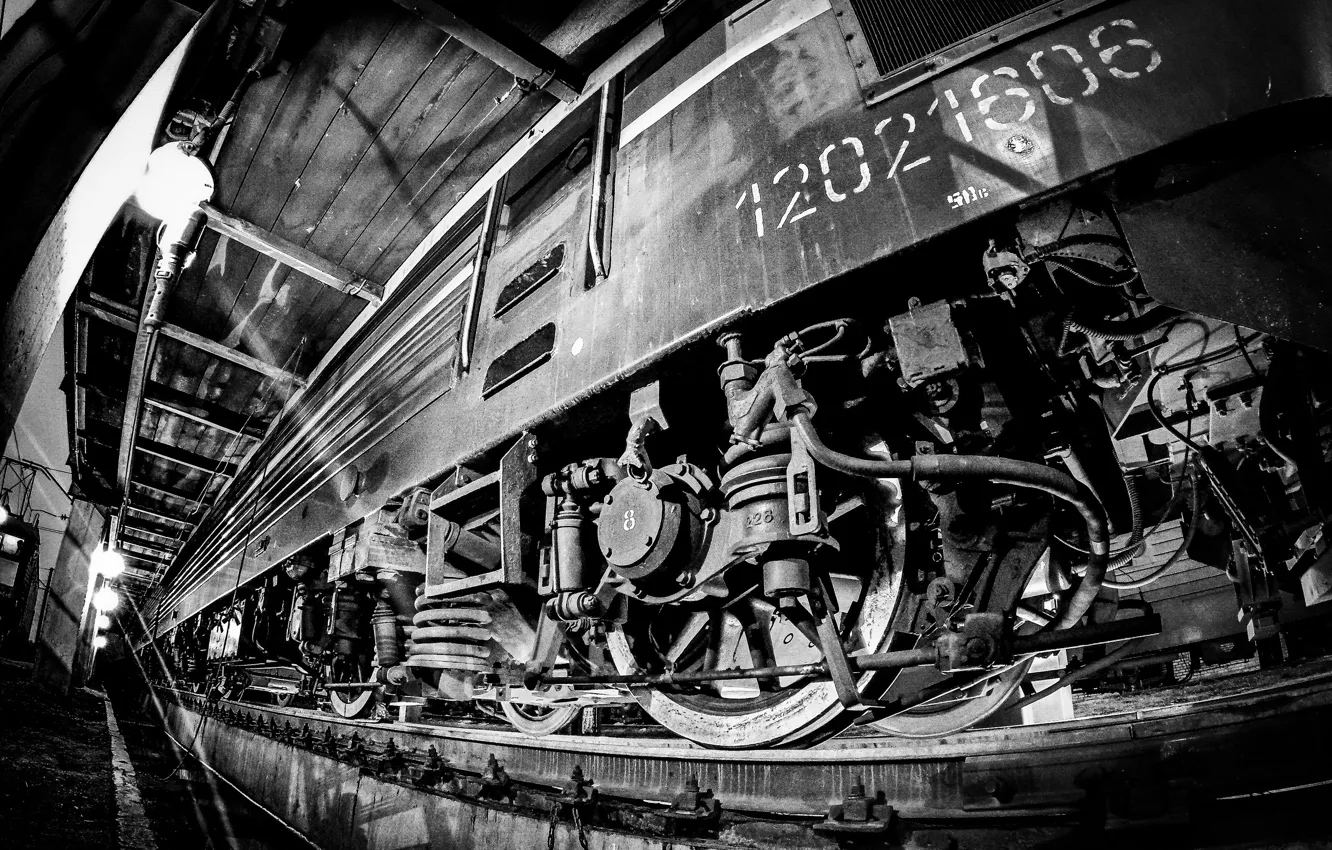 Фото обои Локомотив, Поезд, Электровоз