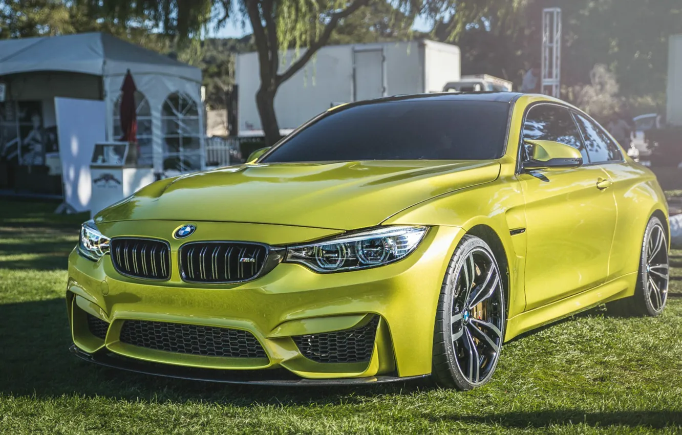 Фото обои car, желтый, BMW