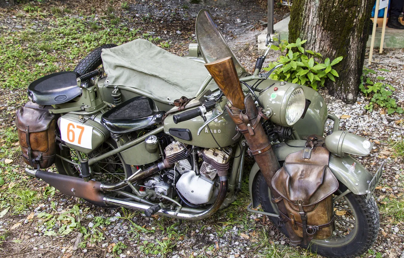 Фото обои войны, мотоцикл, военный, мировой, Второй, времён, Condor, A680