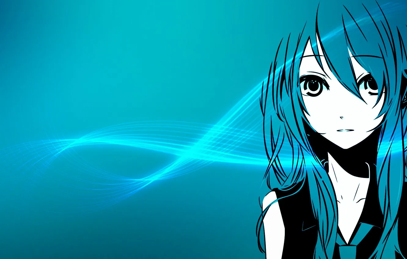 Фото обои аниме, арт, вокалоид