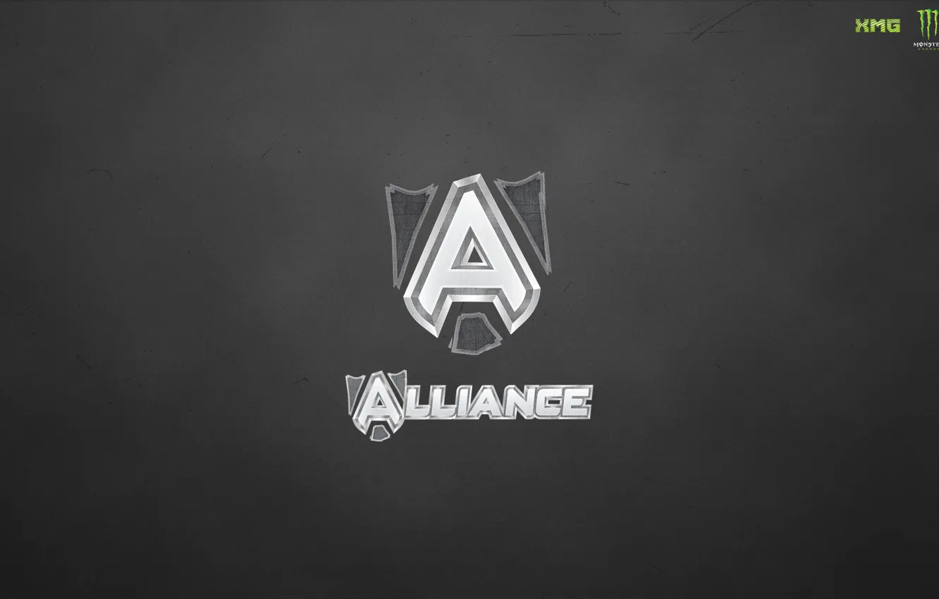Фото обои wallpaper, logo, alliance, dota 2, team alliance