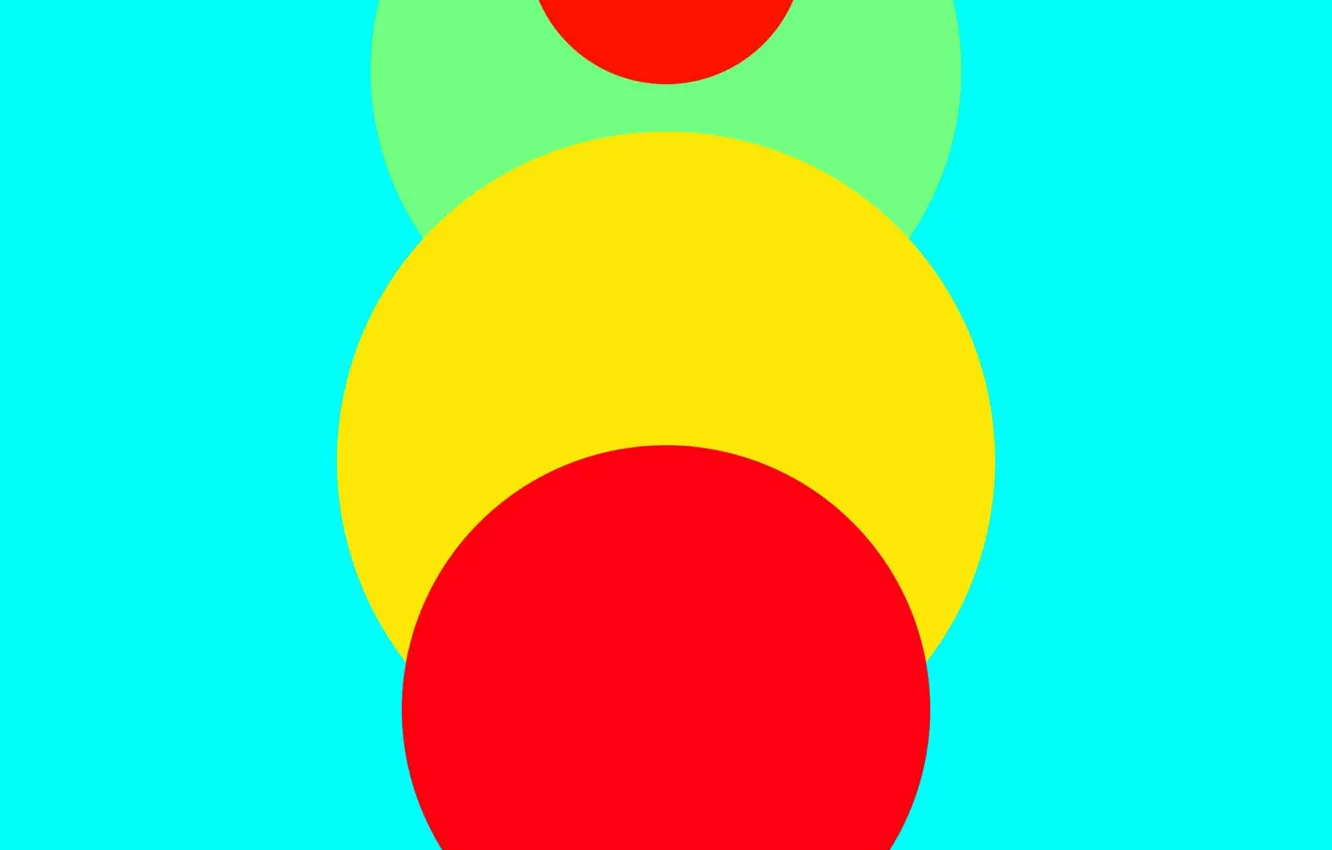 Фото обои Android, Red, Circles, Blue, Green, Design, 5.0, Line