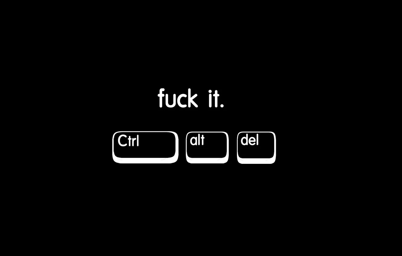 Фото обои ctrl, del, alt