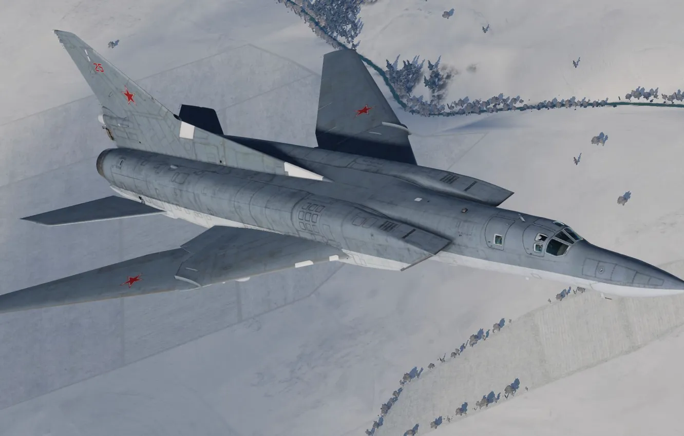 Фото обои КБ Туполева, Красавец, Ту-22М3, Стратегический бомбардировщик