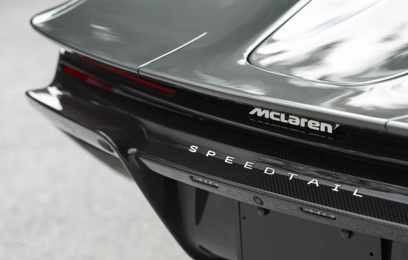 Фото обои McLaren, макларен, шильдик, Speedtail, McLaren Speedtail