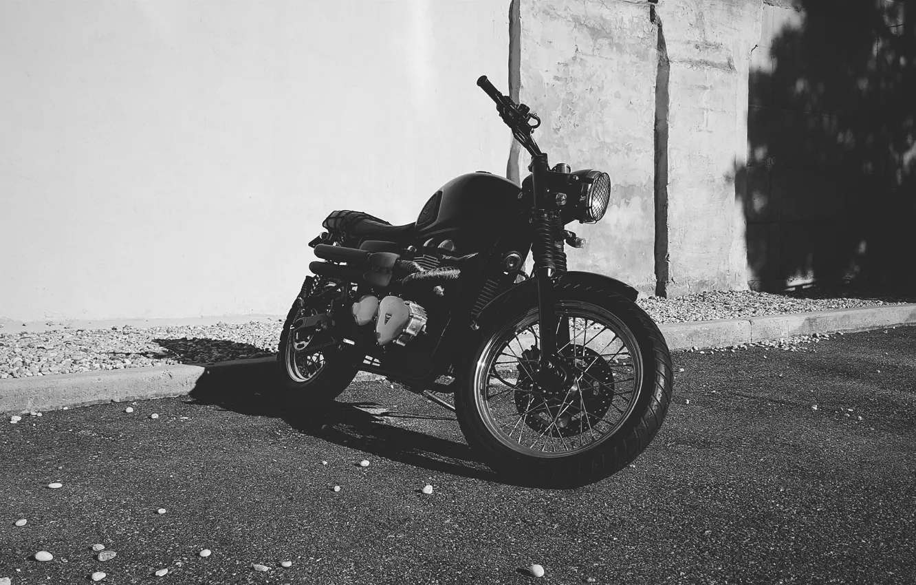 Фото обои motorcycle, shadow, motorbike