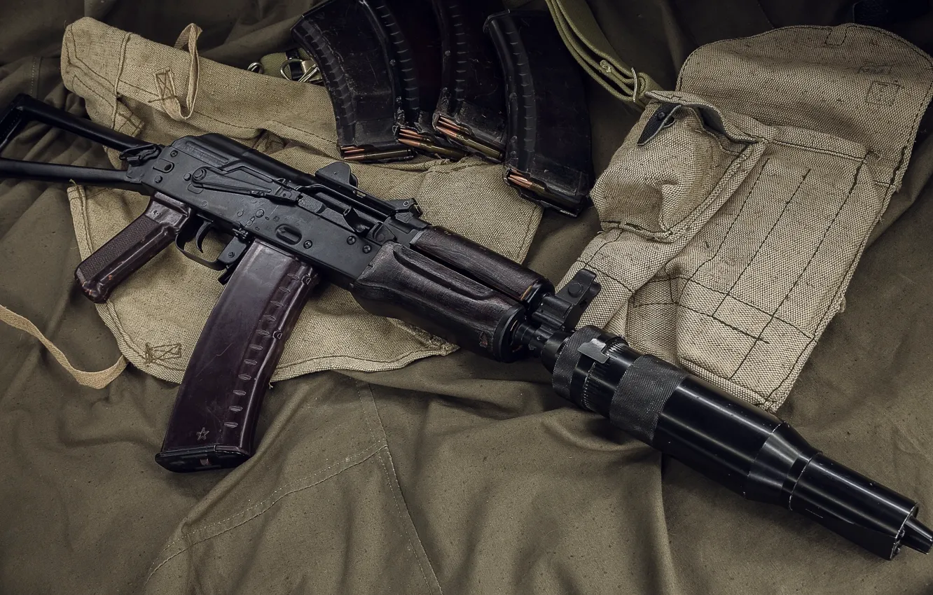 Фото обои автомат, weapon, оружее, assault Rifle, АКС-74У