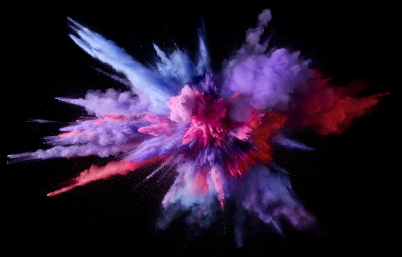 Фото обои Apple, Mac os, macOS, Color Burst, 5K, Цветной взрыв