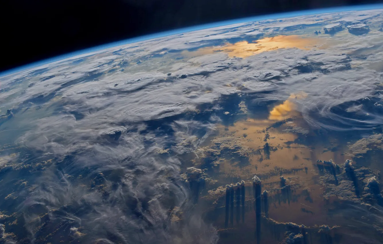 Фото обои облака, земля, планета, earth, clouds