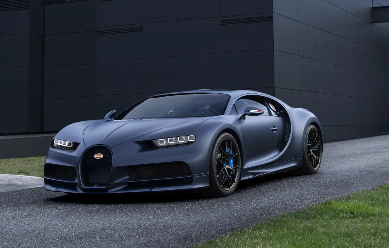Фото обои Bugatti, суперкар, Sport, гиперкар, Chiron, 2019, 110 ans Bugatti