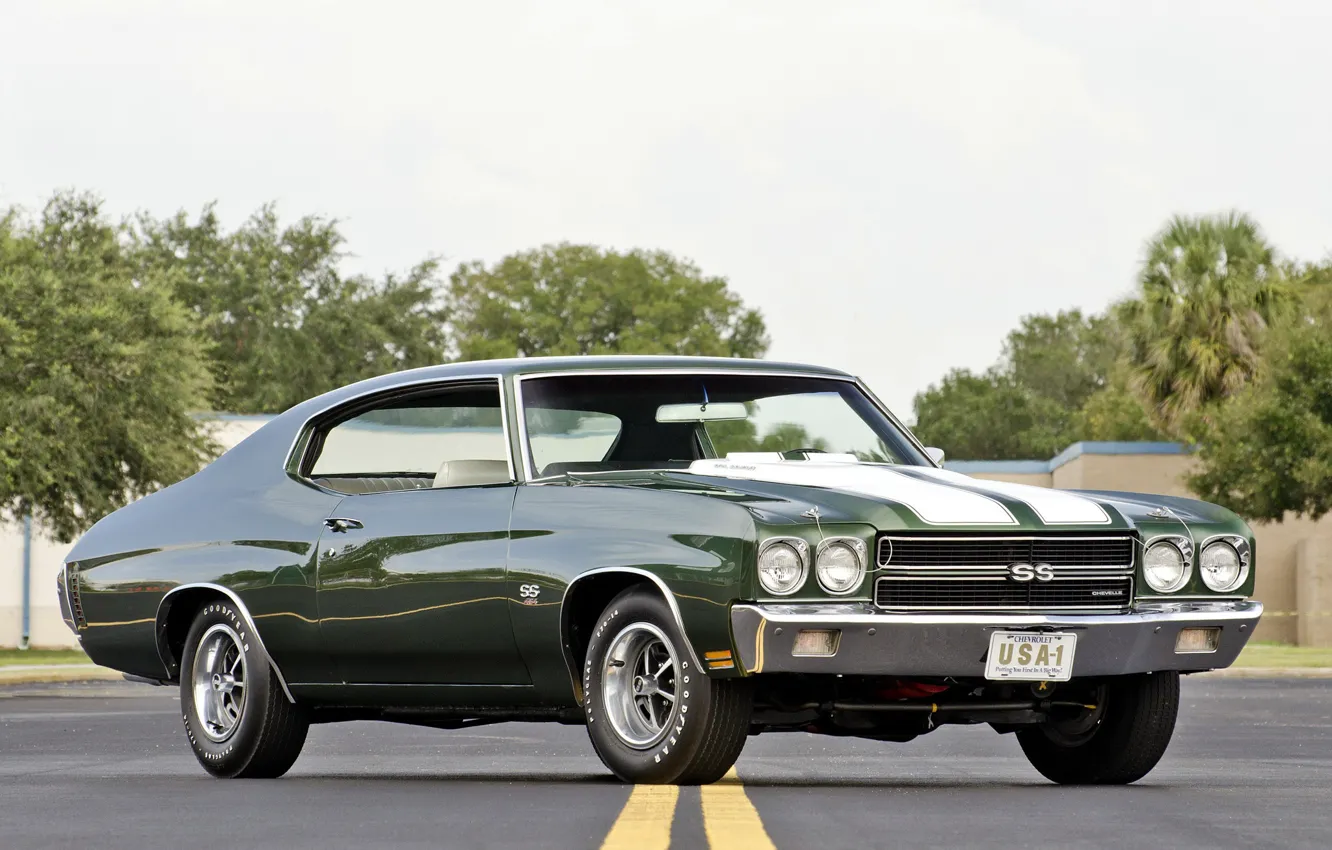 Фото обои Green, Road, Chevelle SS