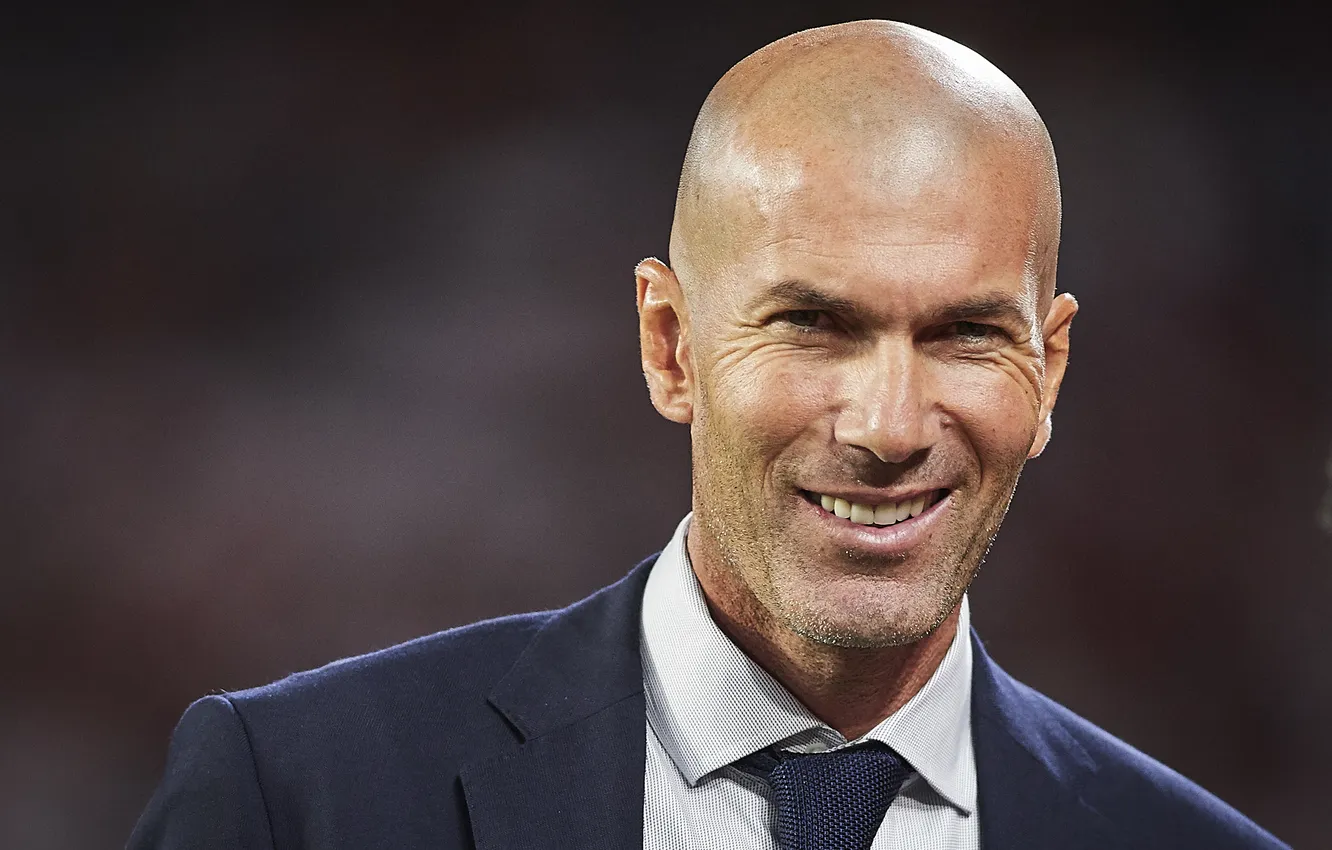 Фото обои футболист, Zinedine Zidane, Зинедин Зидан
