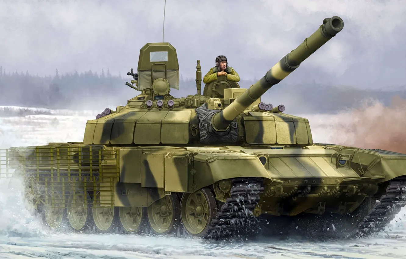 Фото обои Т-72Б2, Уралвагонзавод, Рогатка, советский средний и основной танк