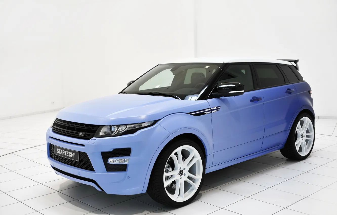 Фото обои Land Rover, Range Rover, Эвок, Ренж Ровер, Лэнд Ровер, голубой., evoque si4