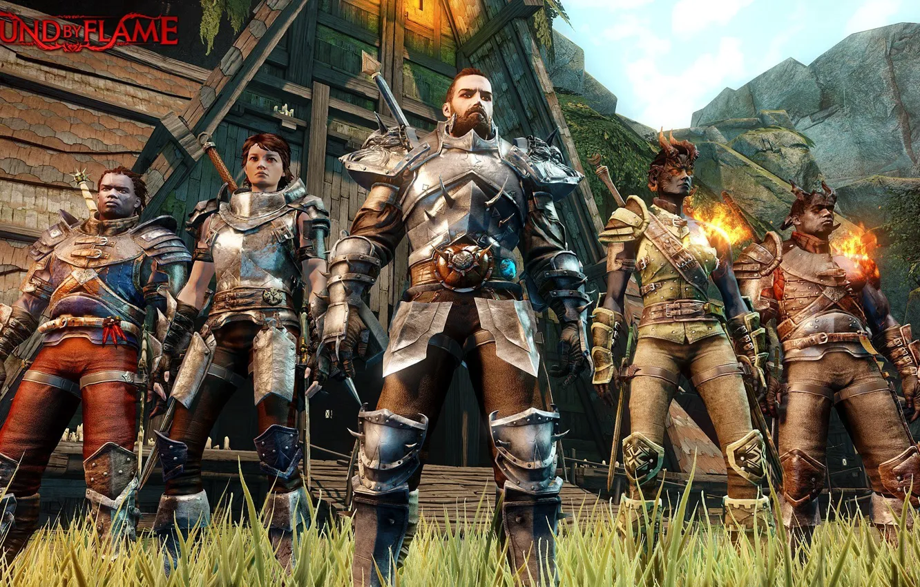 Фото обои демон, наемник, Bound by Flаme