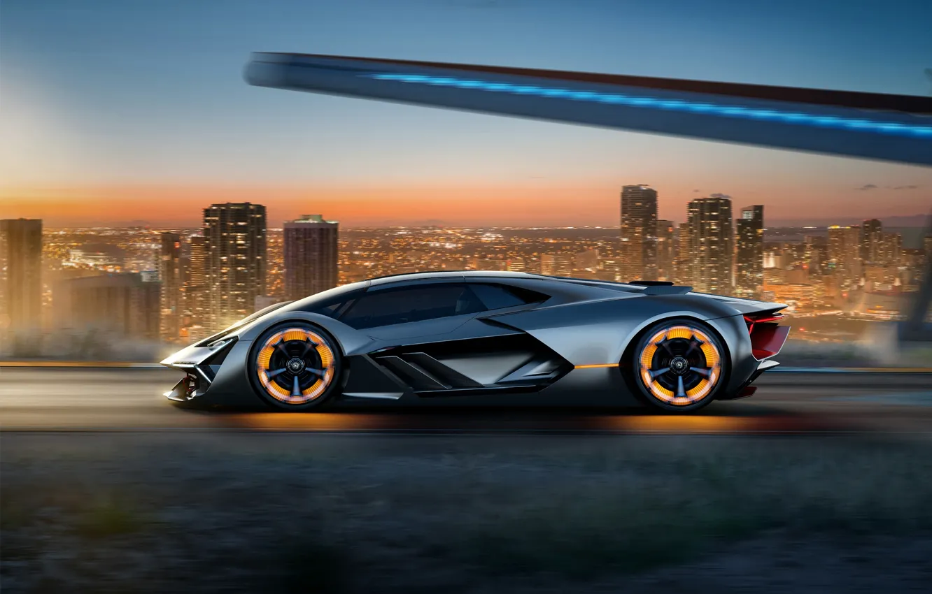 Фото обои Concept, Lamborghini, Terzo Millennio