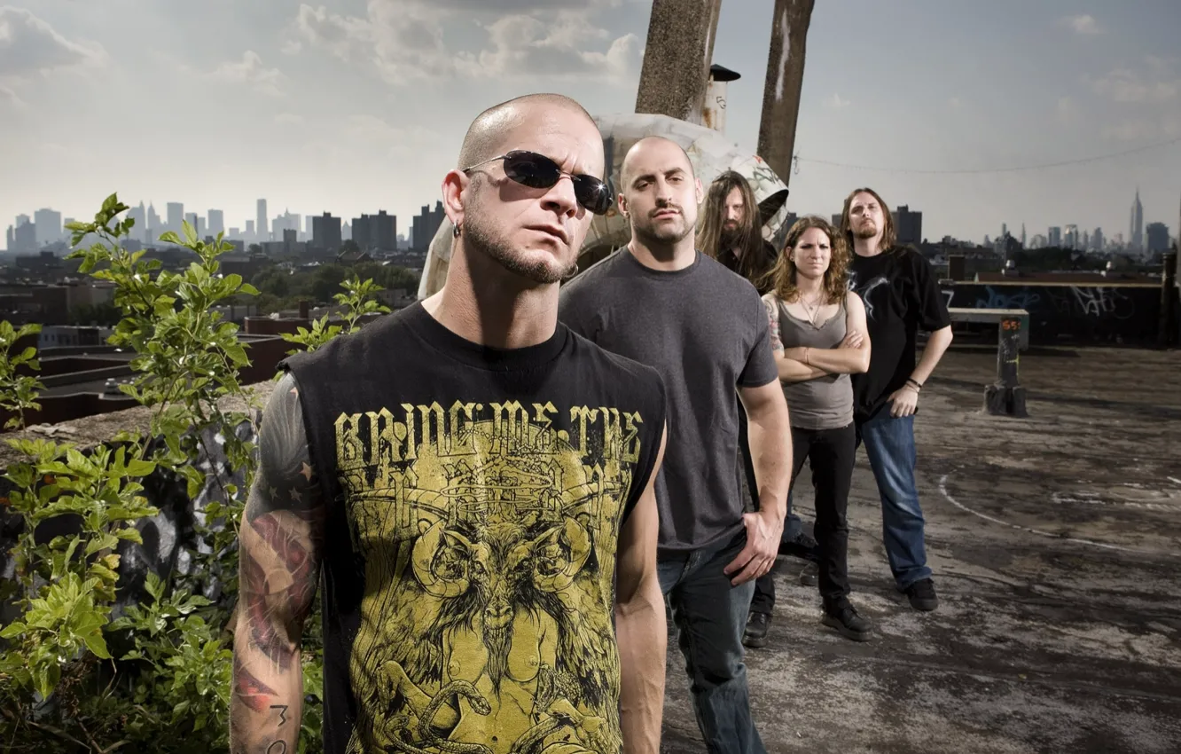 Фото обои metal, death, metalcore, all that remains, melodic, philip labonte, oli herbert, mike martin