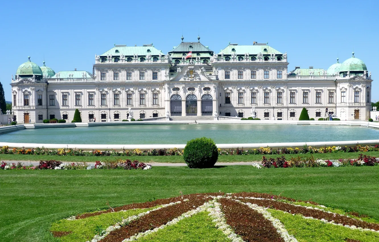 Фото обои Австрия, Belvedere, Вена, дворцовый комплекс, барокко, Бельведер