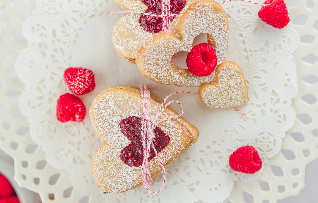 Фото обои еда, печенье, love, heart, пирожные, pastry, biscuits, празники