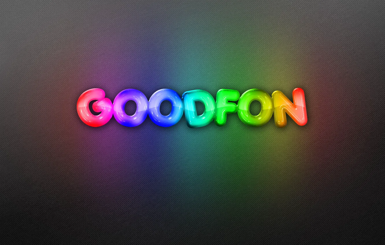 Фото обои фон, надпись, радуга, неон, goodfon, rainbow, background, neon