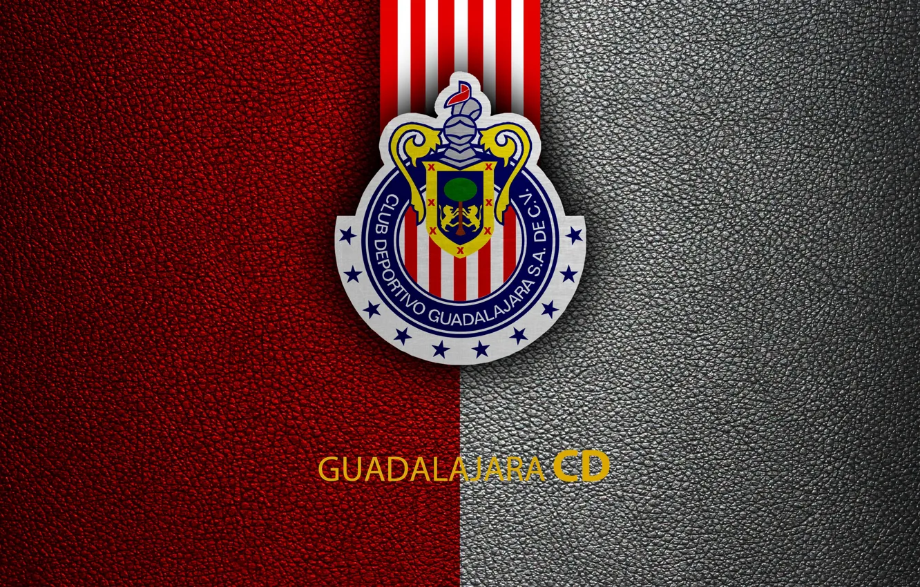 Фото обои wallpaper, sport, logo, football, CD Guadalajara Chivas