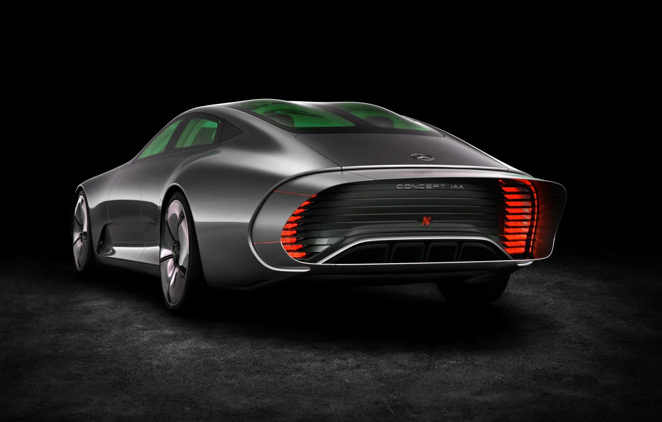 Фото обои Mercedes-Benz, сзади, щитки, 2015, Intelligent Aerodynamic Automobile, Concept IAA