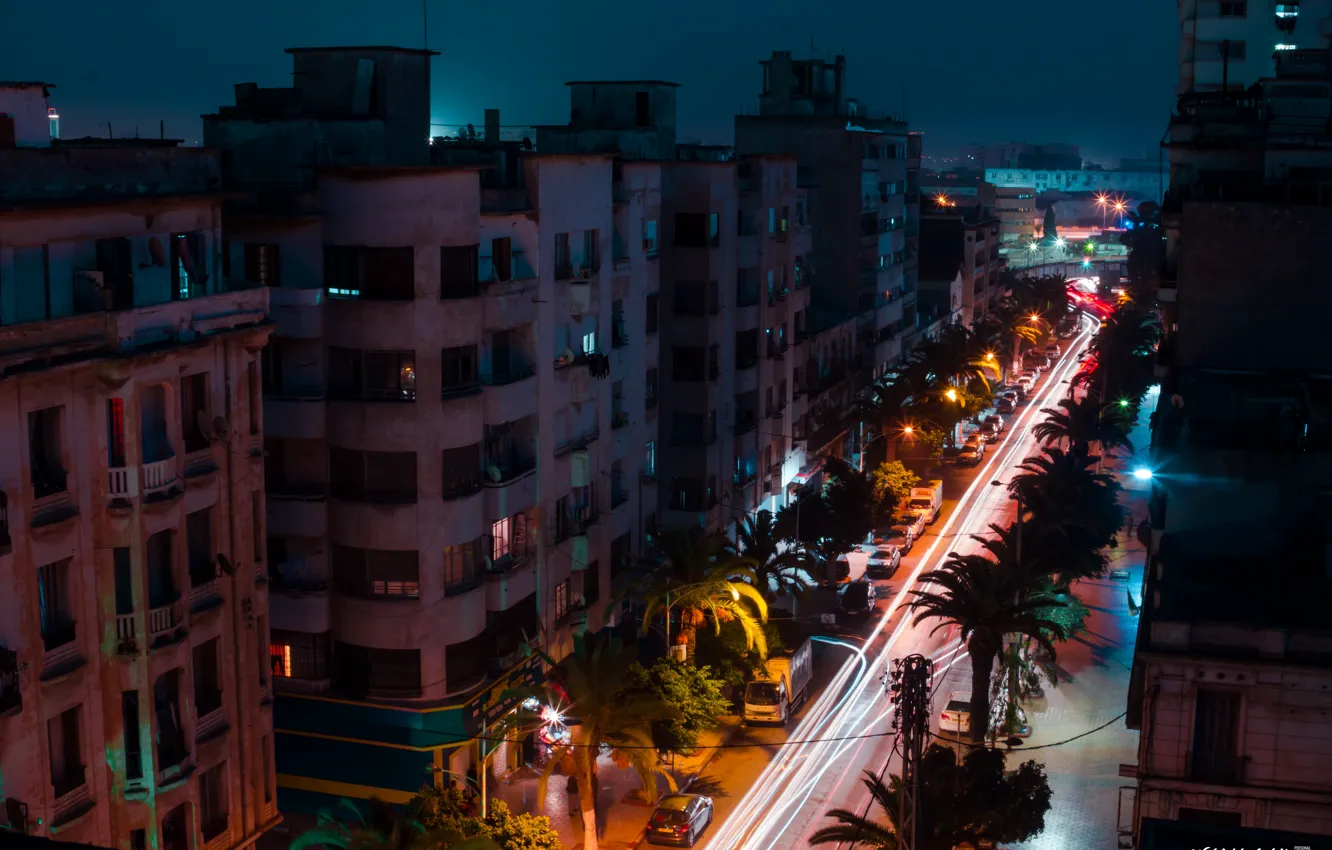 Фото обои Algeria, plateau, belghit wahid, plateau by night, Oran, rate, Wahren, Wahran