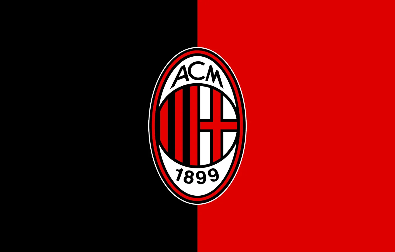 Фото обои wallpaper, sport, logo, football, AC Milan