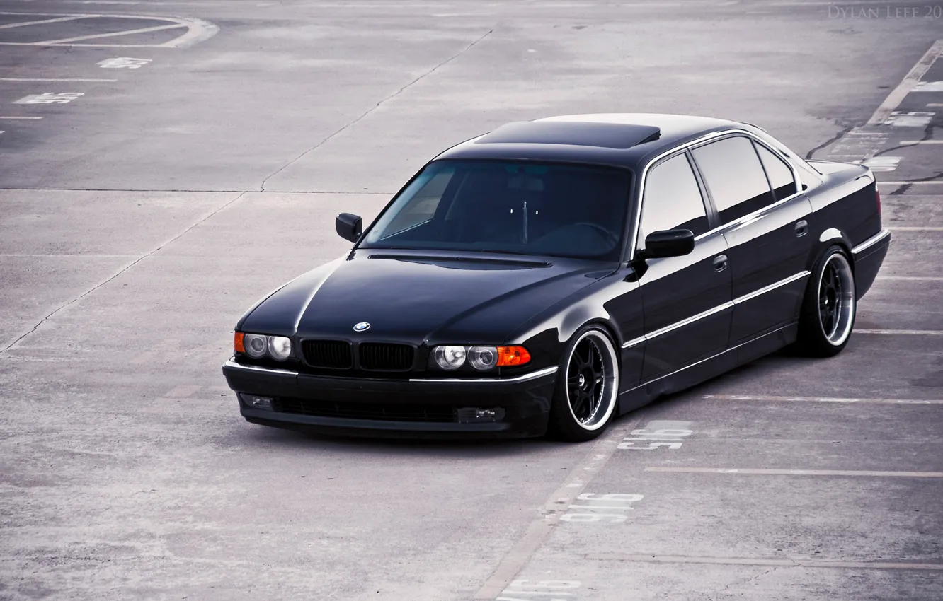 Фото обои bmw, black, 740